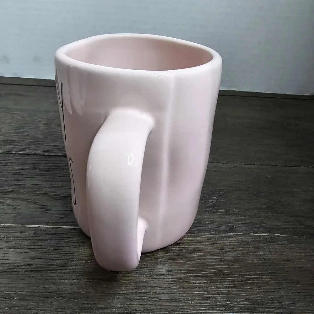 NWT Rae Dunn Artisan Jelly Beans Pink Coffee Mug Easter 2021 Magenta